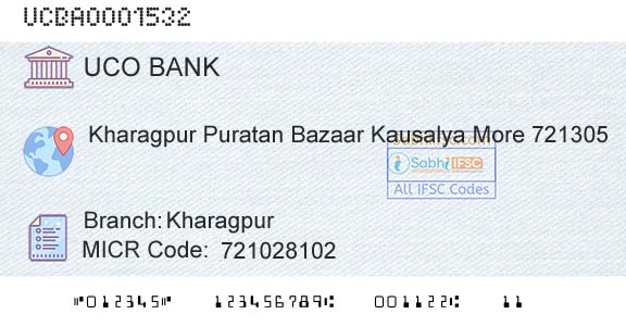 Uco Bank KharagpurBranch 