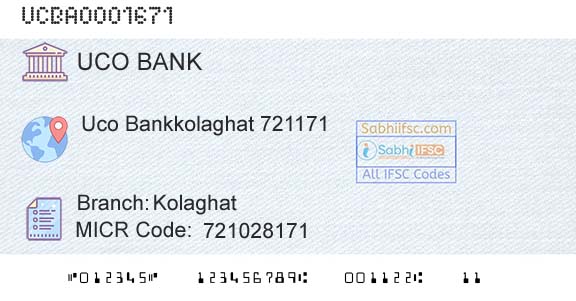 Uco Bank KolaghatBranch 