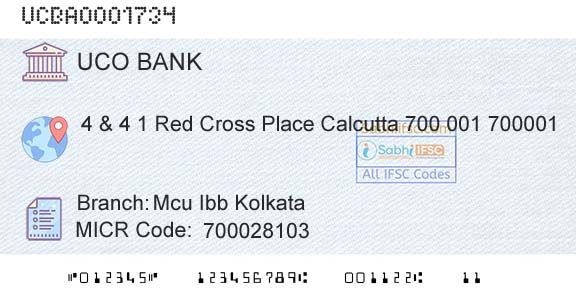 Uco Bank Mcu Ibb KolkataBranch 