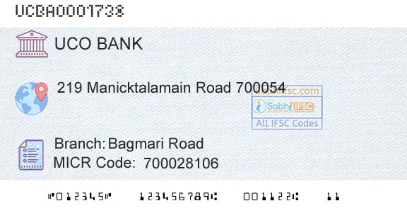 Uco Bank Bagmari RoadBranch 