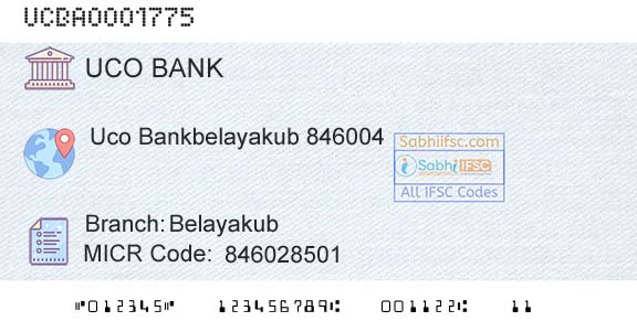 Uco Bank BelayakubBranch 