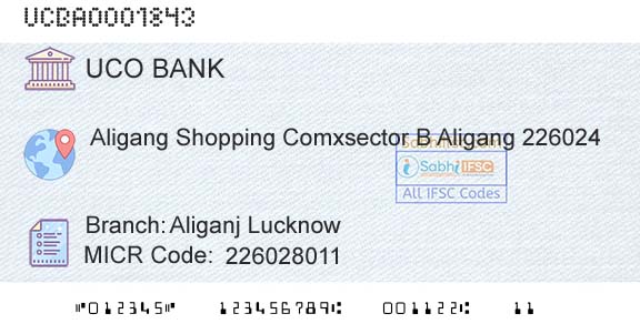 Uco Bank Aliganj LucknowBranch 