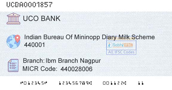 Uco Bank Ibm Branch NagpurBranch 