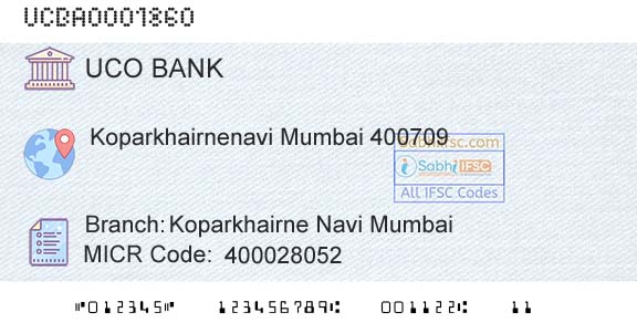 Uco Bank Koparkhairne Navi MumbaiBranch 