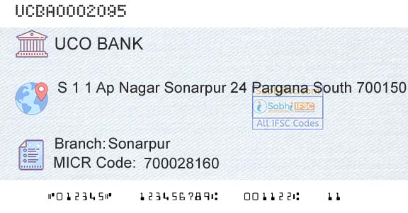 Uco Bank SonarpurBranch 