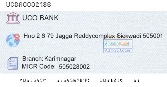Uco Bank KarimnagarBranch 
