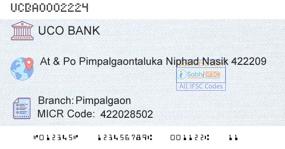 Uco Bank PimpalgaonBranch 