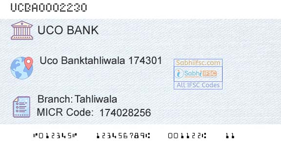 Uco Bank TahliwalaBranch 