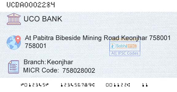 Uco Bank KeonjharBranch 
