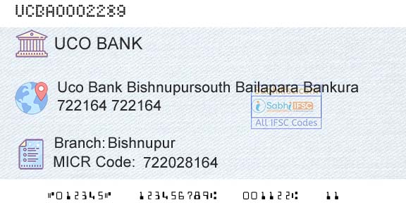 Uco Bank BishnupurBranch 