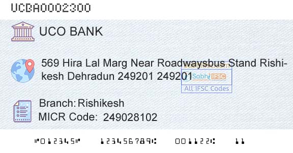 Uco Bank RishikeshBranch 