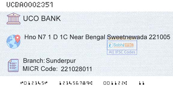 Uco Bank SunderpurBranch 
