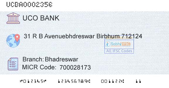 Uco Bank BhadreswarBranch 