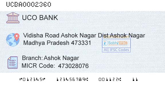 Uco Bank Ashok NagarBranch 