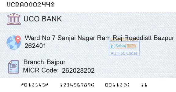 Uco Bank BajpurBranch 