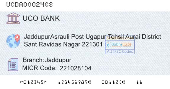 Uco Bank JaddupurBranch 