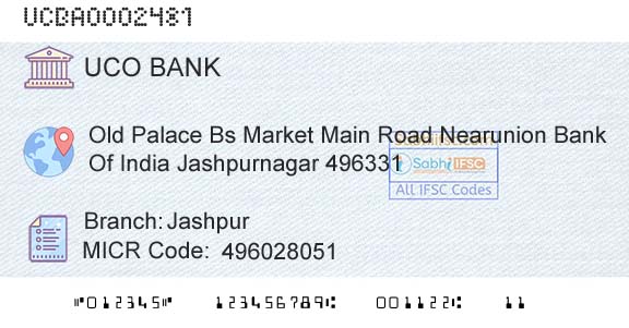 Uco Bank JashpurBranch 