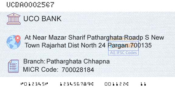 Uco Bank Patharghata ChhapnaBranch 