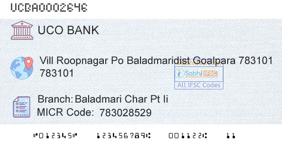 Uco Bank Baladmari Char Pt IiBranch 