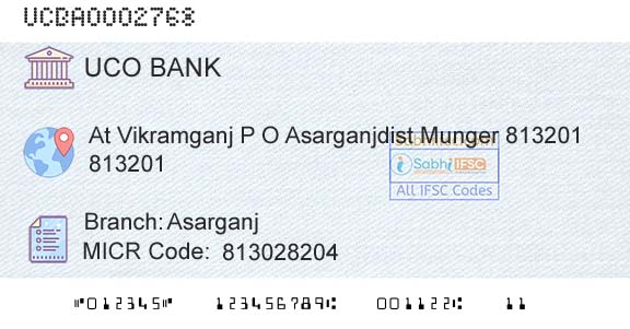 Uco Bank AsarganjBranch 