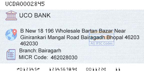 Uco Bank BairagarhBranch 