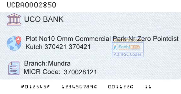 Uco Bank MundraBranch 