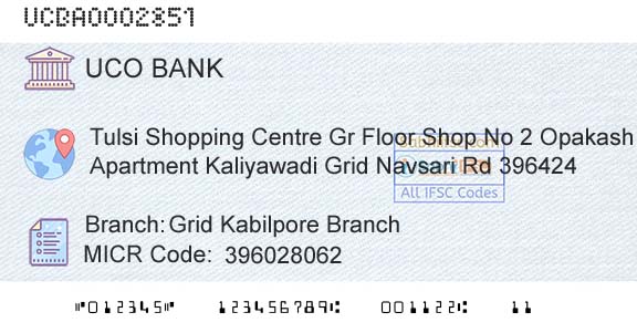 Uco Bank Grid Kabilpore BranchBranch 