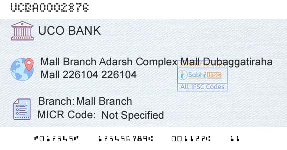 Uco Bank Mall BranchBranch 