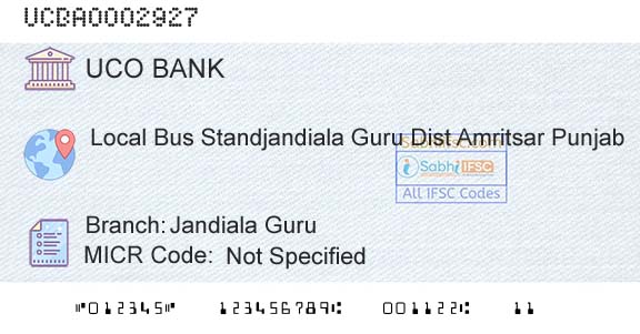 Uco Bank Jandiala GuruBranch 