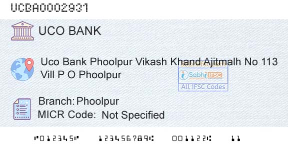 Uco Bank PhoolpurBranch 
