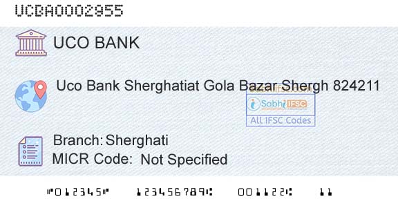 Uco Bank SherghatiBranch 