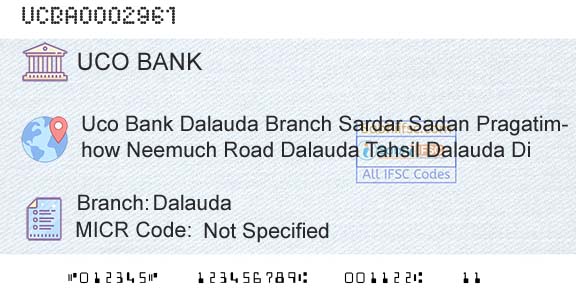 Uco Bank DalaudaBranch 