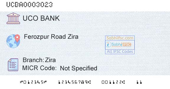 Uco Bank ZiraBranch 