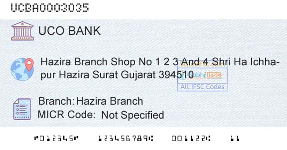 Uco Bank Hazira BranchBranch 