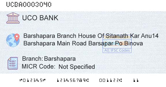 Uco Bank BarshaparaBranch 