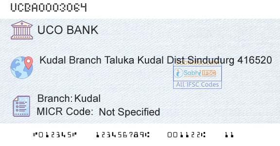 Uco Bank KudalBranch 