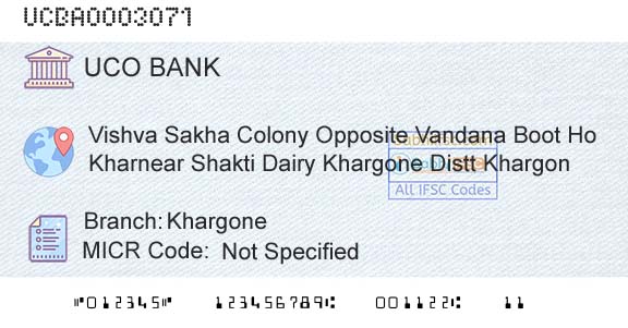 Uco Bank KhargoneBranch 