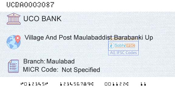 Uco Bank MaulabadBranch 