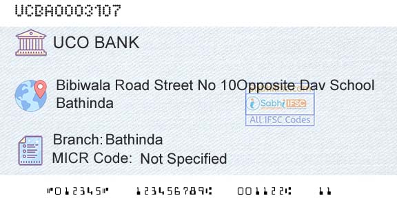 Uco Bank BathindaBranch 