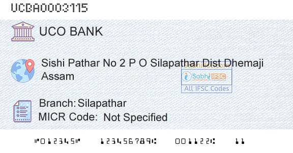 Uco Bank SilapatharBranch 