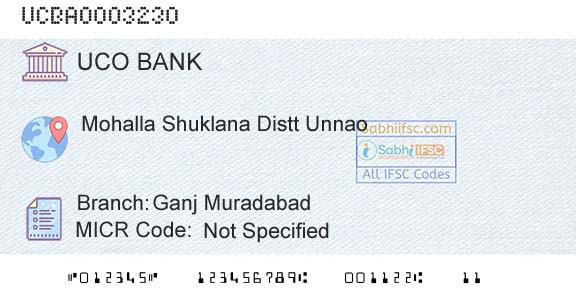 Uco Bank Ganj MuradabadBranch 