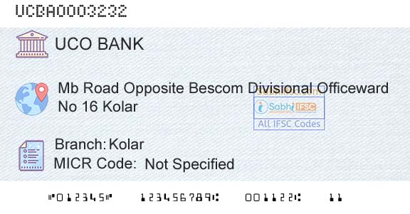 Uco Bank KolarBranch 