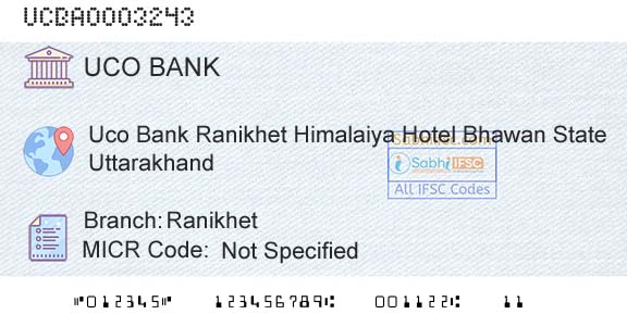 Uco Bank RanikhetBranch 