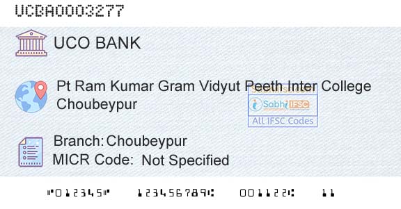 Uco Bank ChoubeypurBranch 