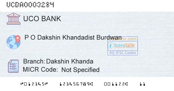 Uco Bank Dakshin KhandaBranch 