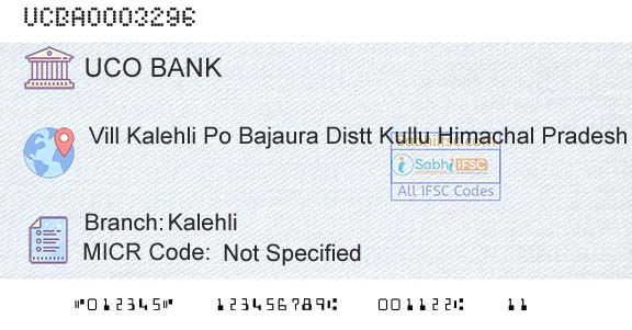 Uco Bank KalehliBranch 