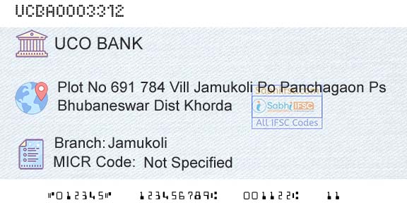 Uco Bank JamukoliBranch 