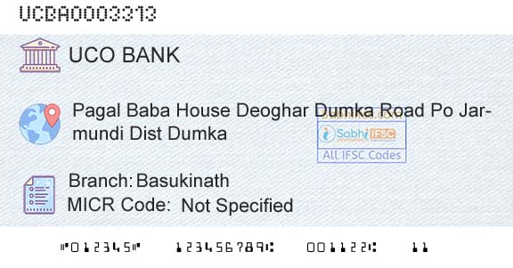 Uco Bank BasukinathBranch 