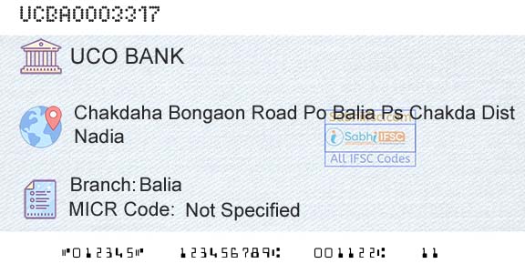 Uco Bank BaliaBranch 