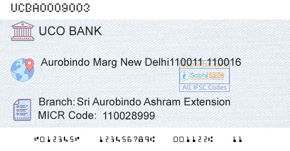Uco Bank Sri Aurobindo Ashram ExtensionBranch 